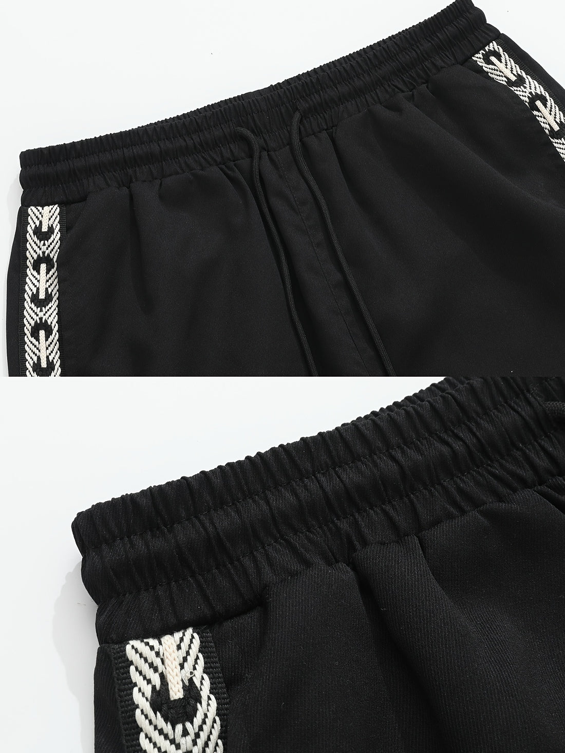 Men's Casual Jogger Pants - Elastic Waist with Adjustable Drawstring