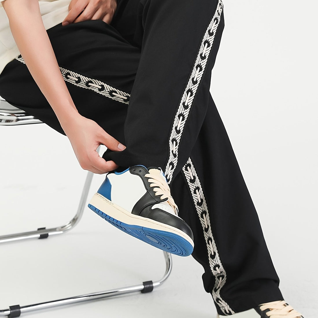 Men's Casual Jogger Pants - Elastic Waist with Adjustable Drawstring