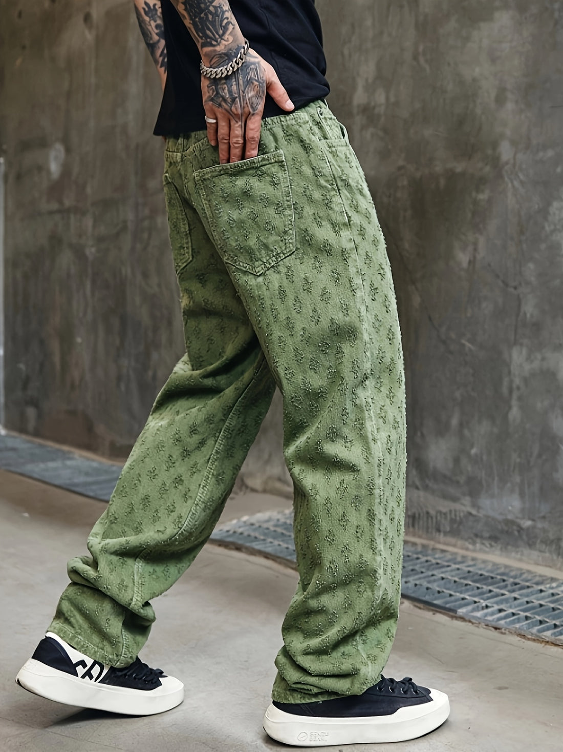 Men's Straight-Leg Denim Jeans Pants