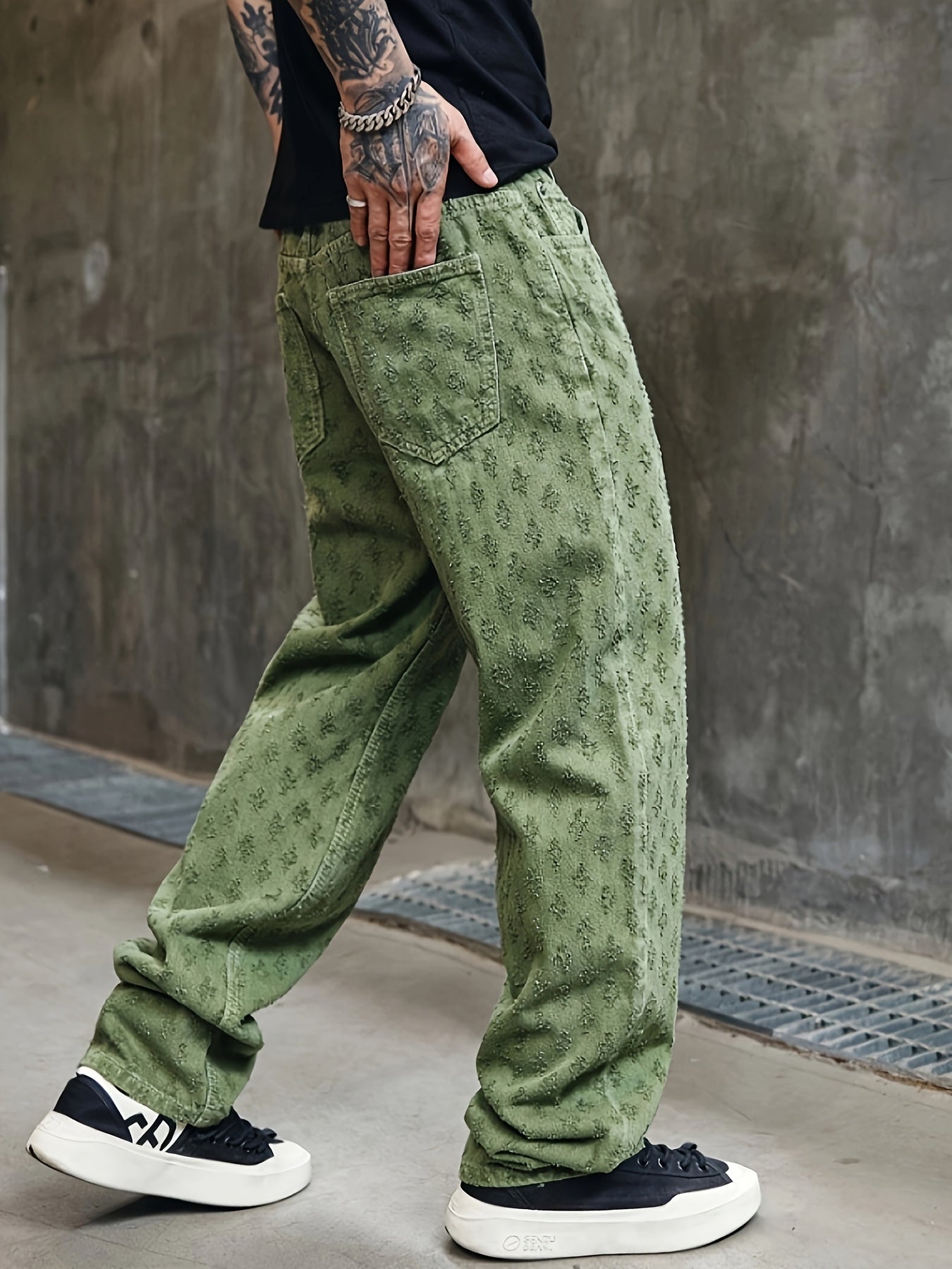 Men's Straight-Leg Denim Jeans Pants