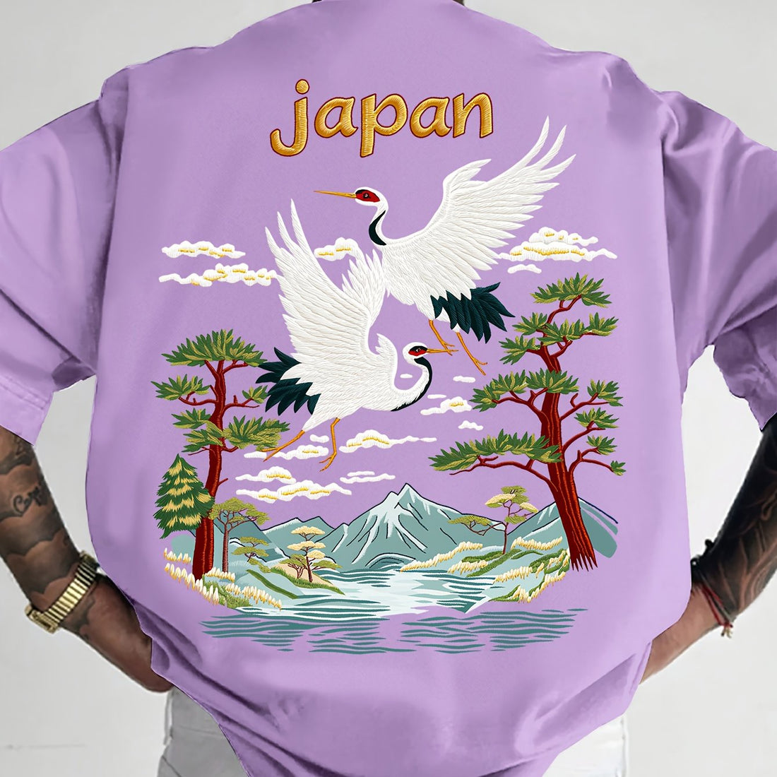 Oriental Aesthetic Men's Graphic T - Shirt