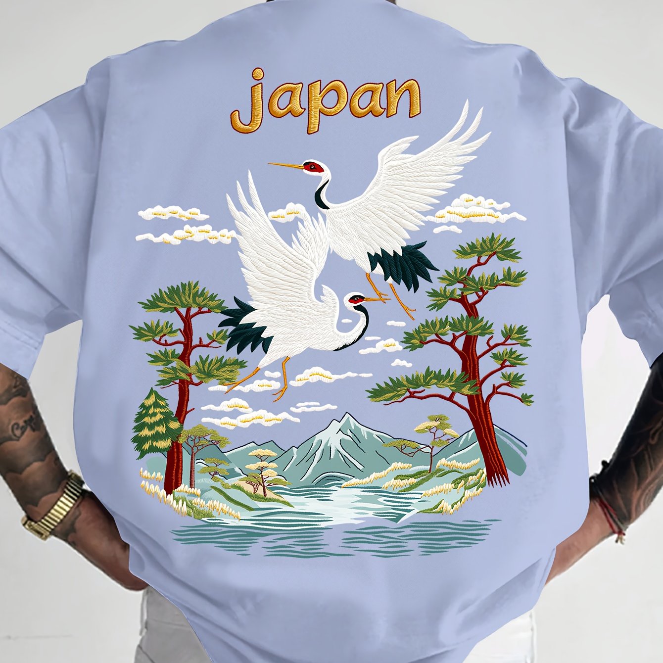 Oriental Aesthetic Men's Graphic T - Shirt