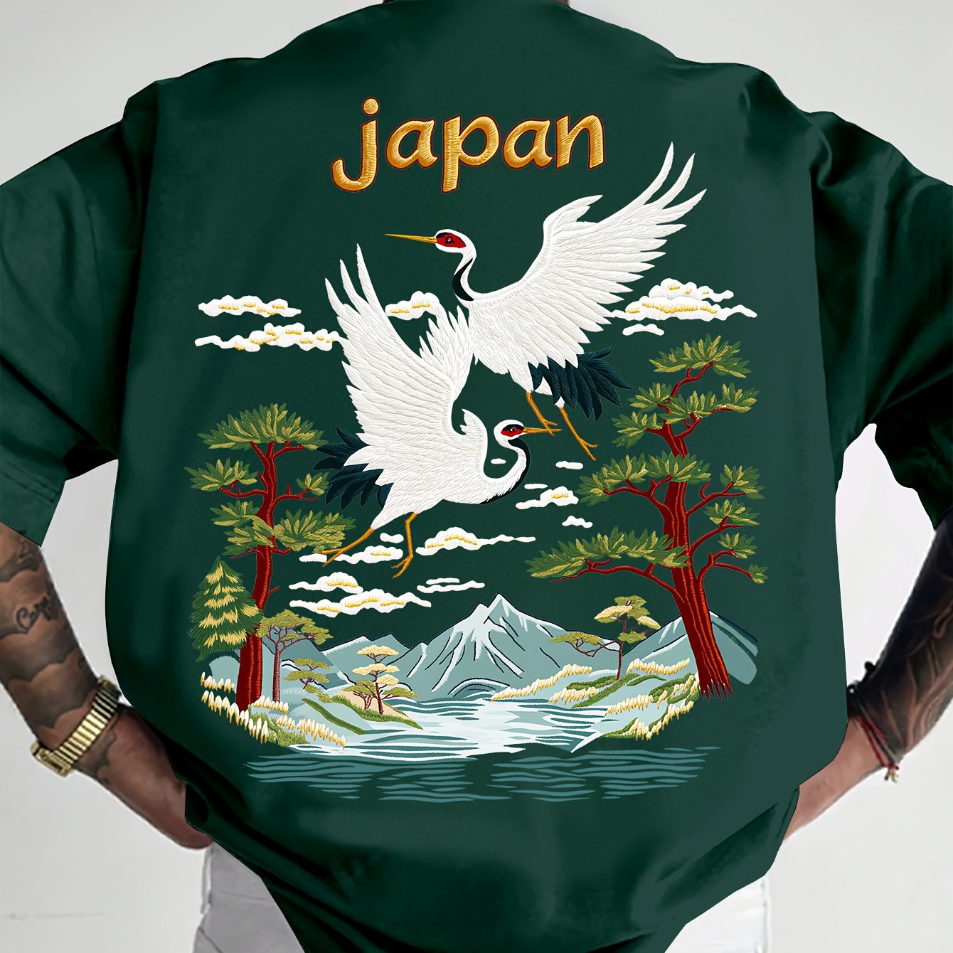 Oriental Aesthetic Men's Graphic T - Shirt