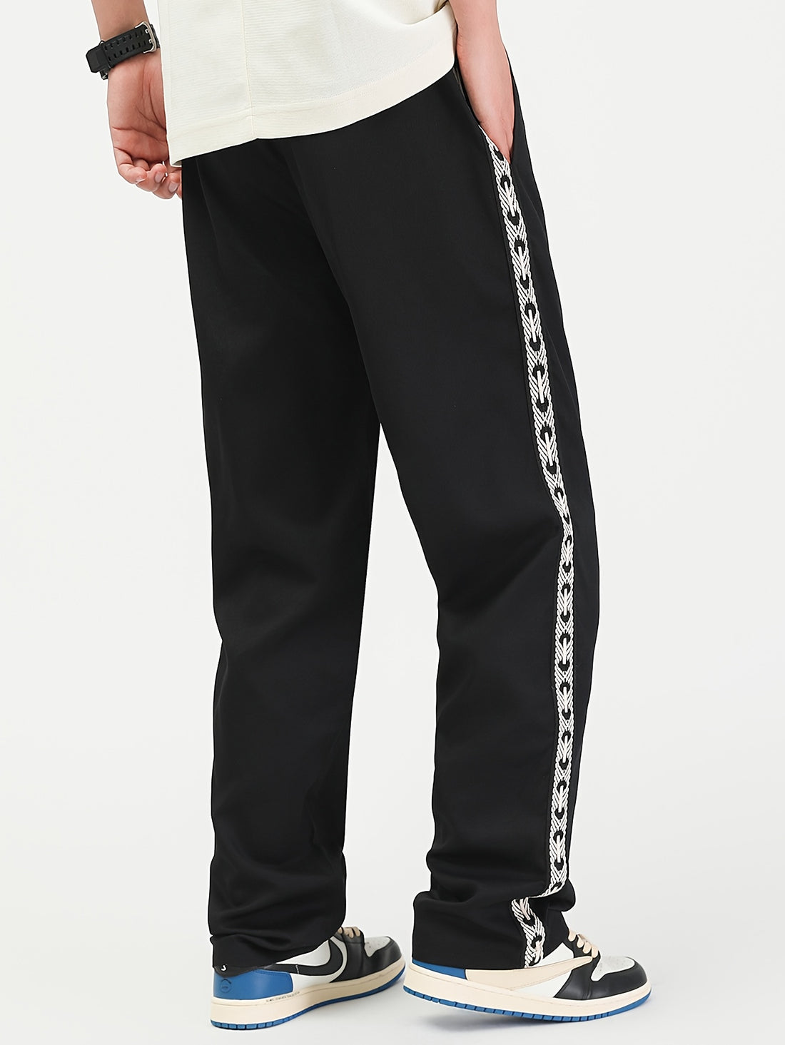 Men's Casual Jogger Pants - Elastic Waist with Adjustable Drawstring