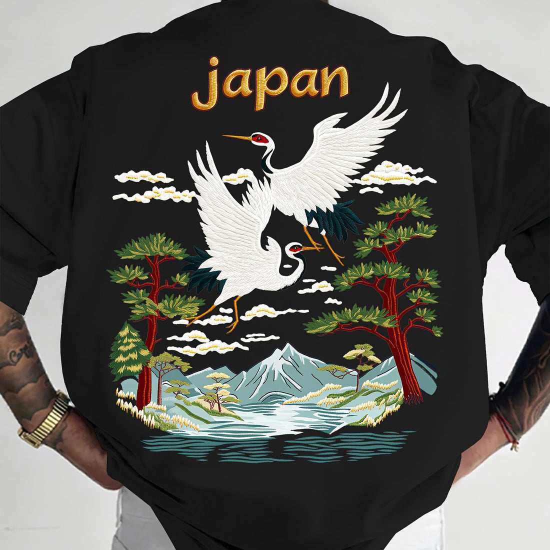 Oriental Aesthetic Men's Graphic T - Shirt